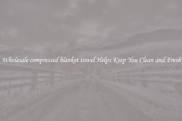 Wholesale compressed blanket towel Helps Keep You Clean and Fresh