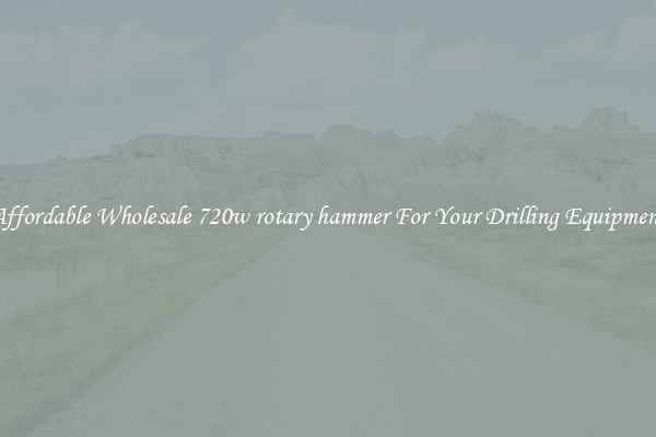 Affordable Wholesale 720w rotary hammer For Your Drilling Equipment