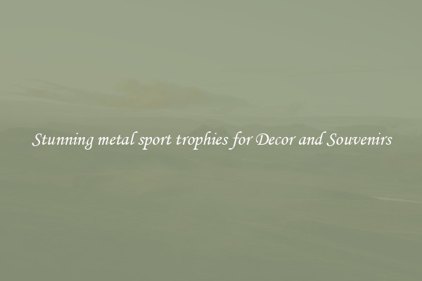 Stunning metal sport trophies for Decor and Souvenirs