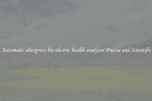 Automatic aliexpress bio electric health analyzer Precise and Scientific