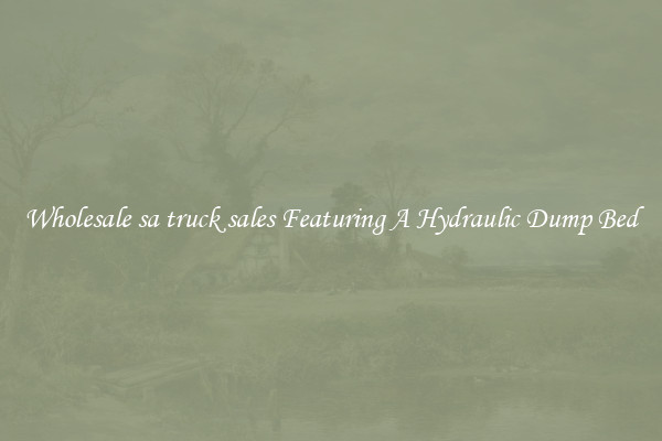 Wholesale sa truck sales Featuring A Hydraulic Dump Bed