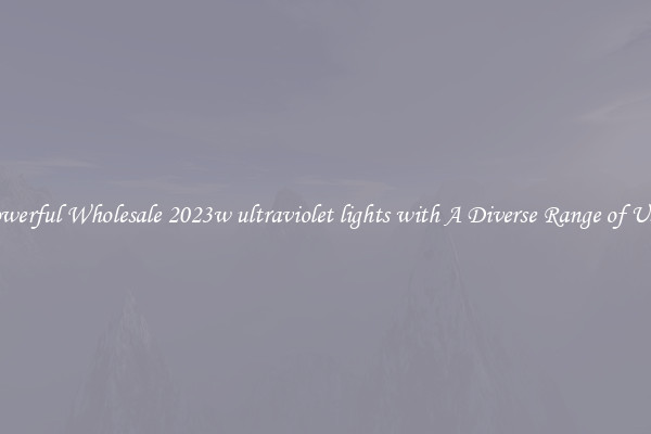 Powerful Wholesale 2023w ultraviolet lights with A Diverse Range of Uses