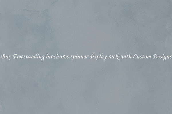 Buy Freestanding brochures spinner display rack with Custom Designs