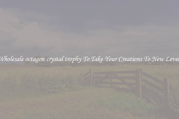 Wholesale octagon crystal trophy To Take Your Creations To New Levels