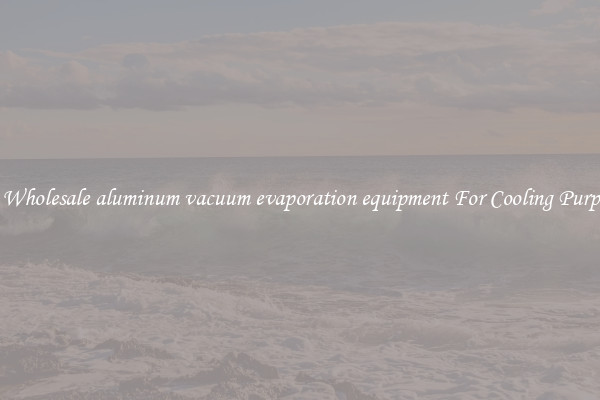 Get Wholesale aluminum vacuum evaporation equipment For Cooling Purposes